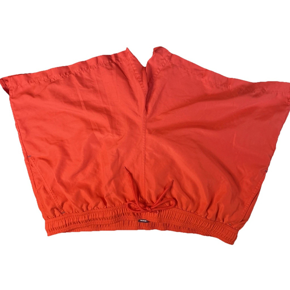 George Men’s 2XL (44-46) Swim Trunks Orange Solid Mesh Lined Pockets Quick Dry